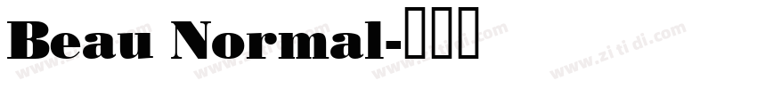 Beau Normal字体转换